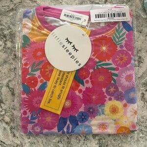 Little Sleepies Rainbow Floral Long Sleeve Pajamasa
